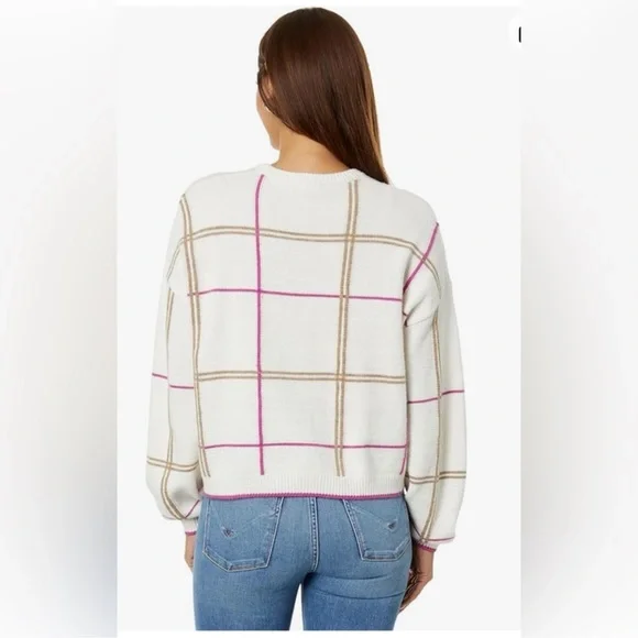 ✨HP✨ NWOT Splendid Greta Plaid Sweater - Picture 7 of 8